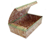 竹皮編紙容器